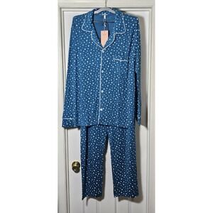 NEW Eberjey Women's William 2-Piece Modal Long PJ Set Size XL NWT Gisele